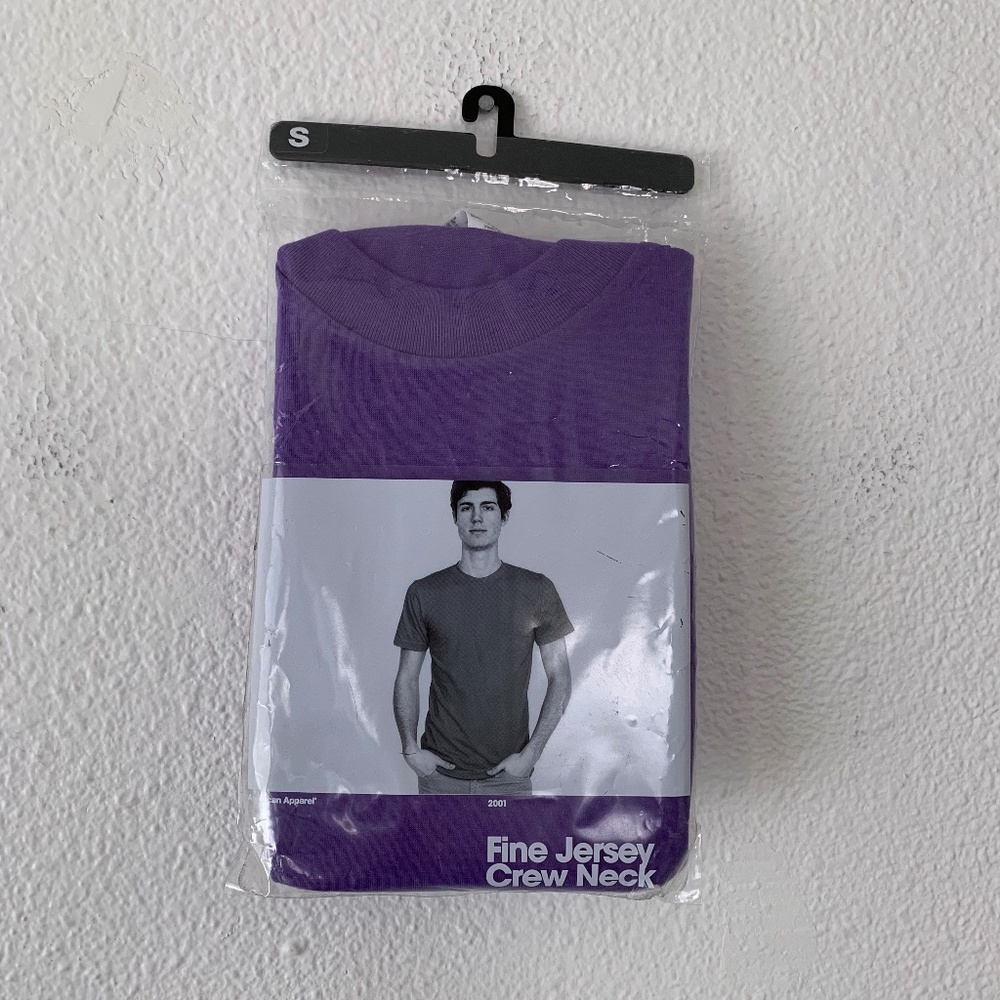 American Apparel purple fine jersey t-shirt